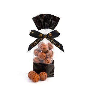 Spécialités chocolatées à l'effigie d'un ballon de Basket - Praliné amandes et noisettes